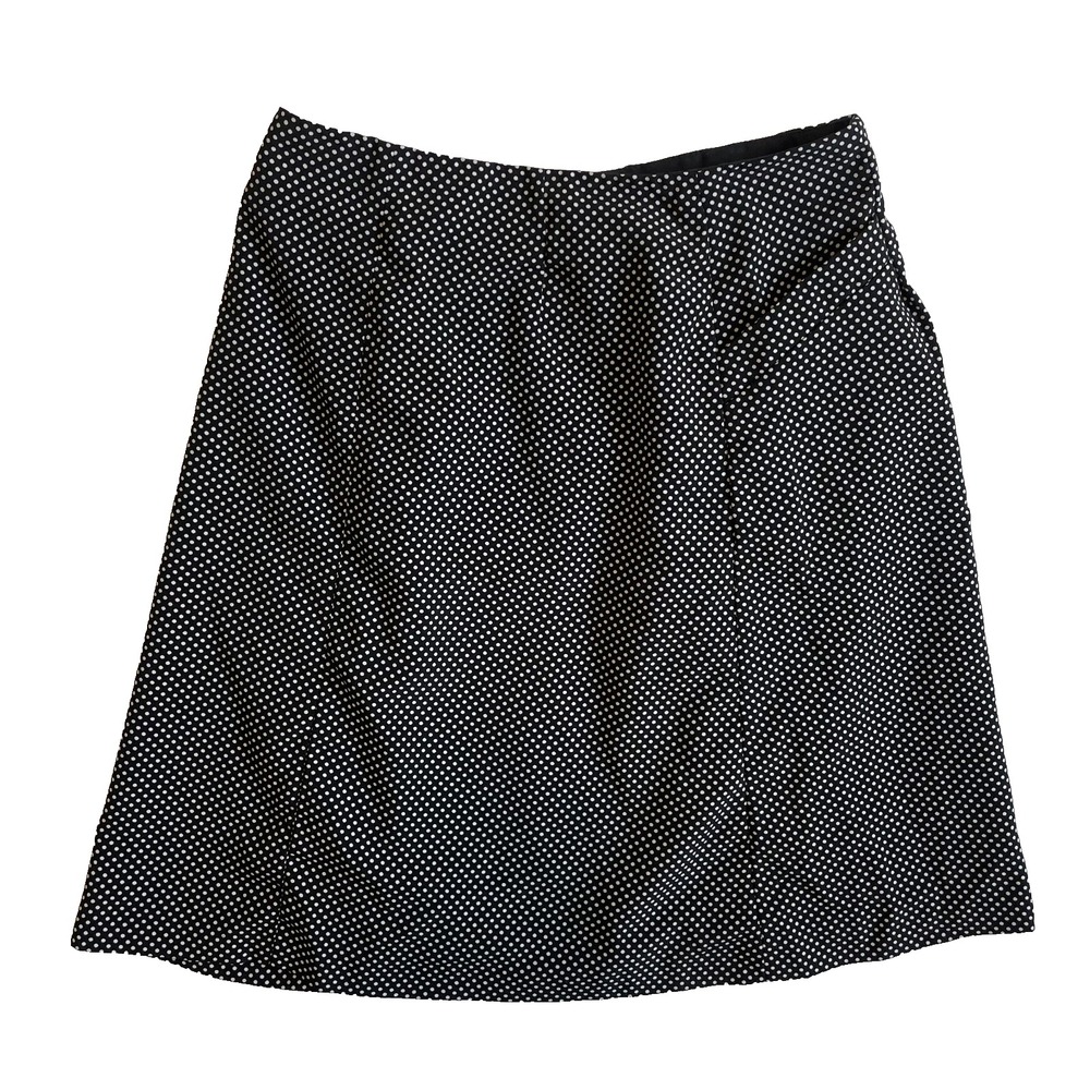 Outback Red Womens Black White Polka Dot Pocket Lined Skirt, XS